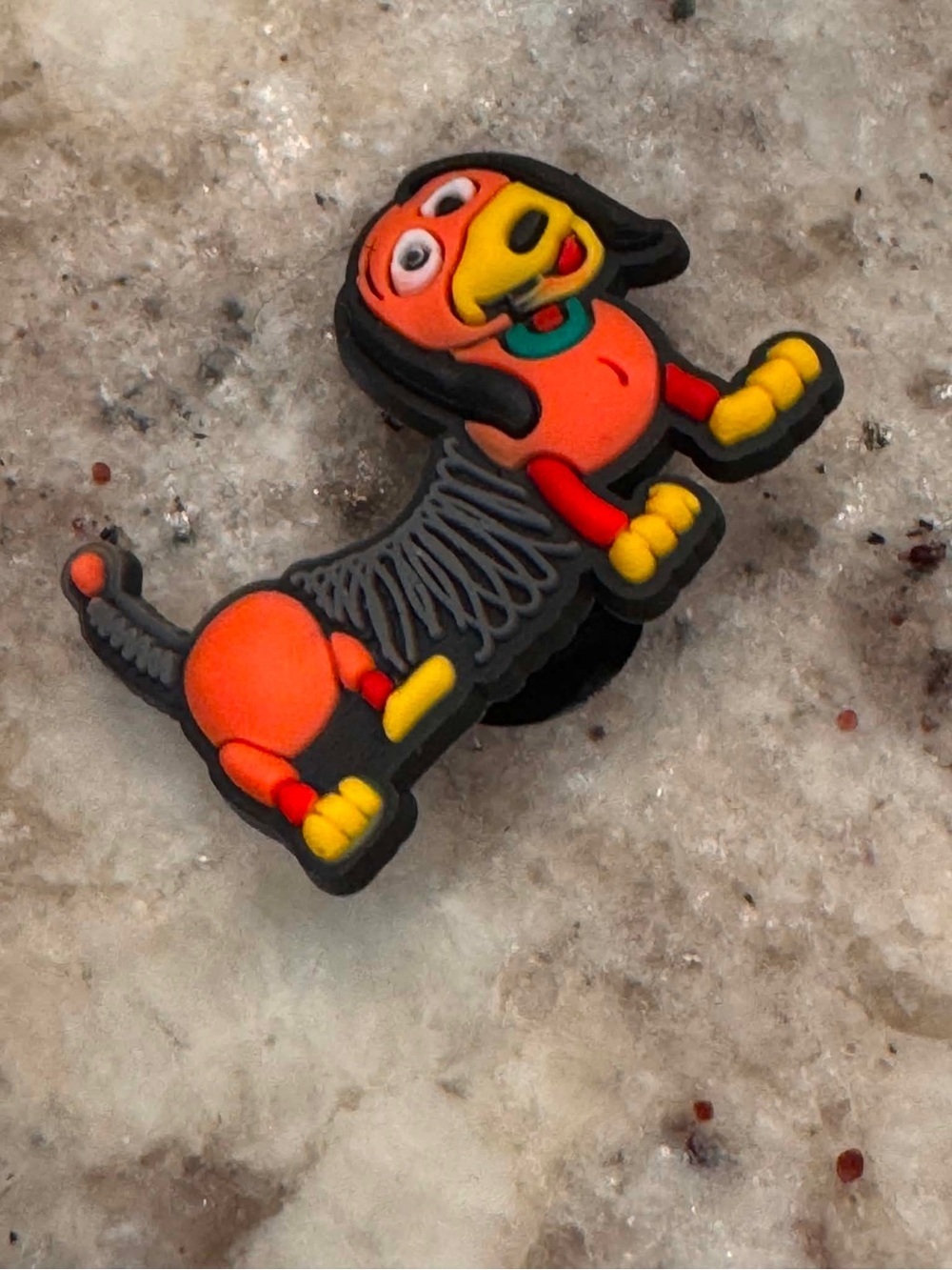 CROCS Toy Story Orange & Black Dachshund Jibbitz Charm
